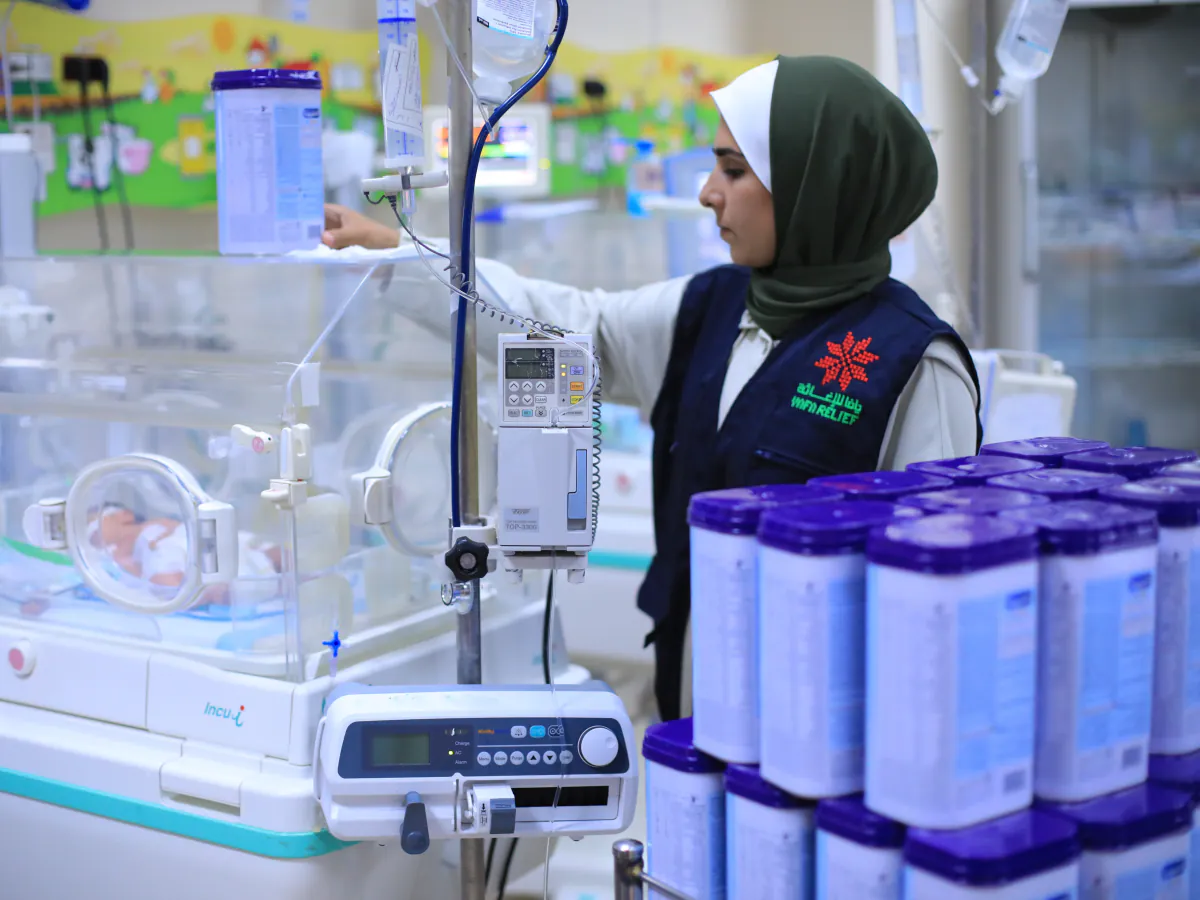 Infant formula support at a neonatal intensive care unit, Gaza Strip, 2026